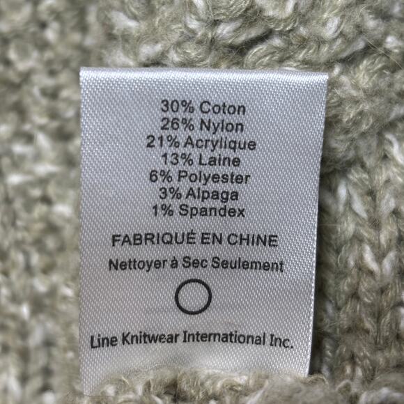 LINE Alpaca Wool Blend Sweater S Deep V Elevated Neutral Cozy Quiet Luxury Warm - Picture 5 of 7